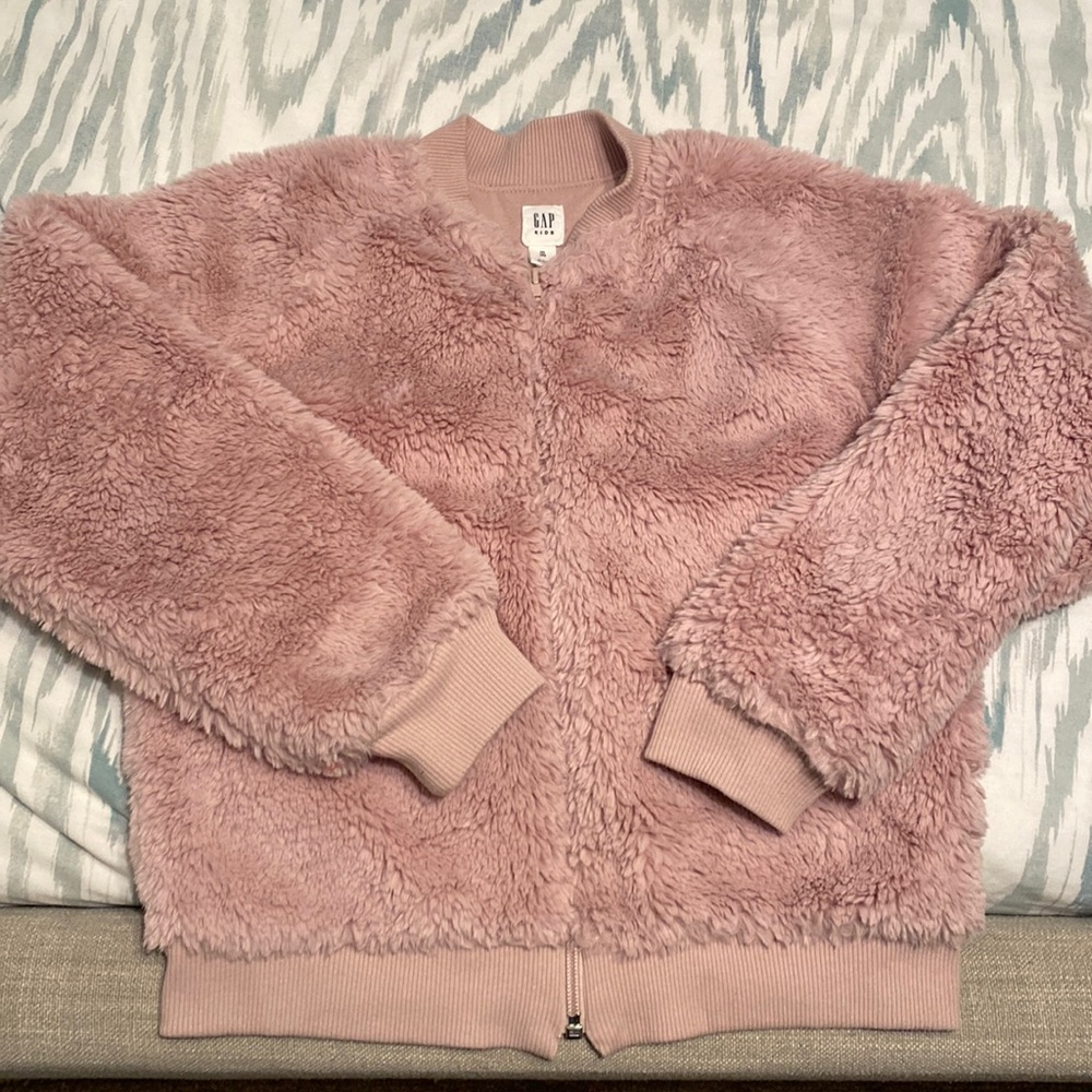 Gap kids faux fur jacket.